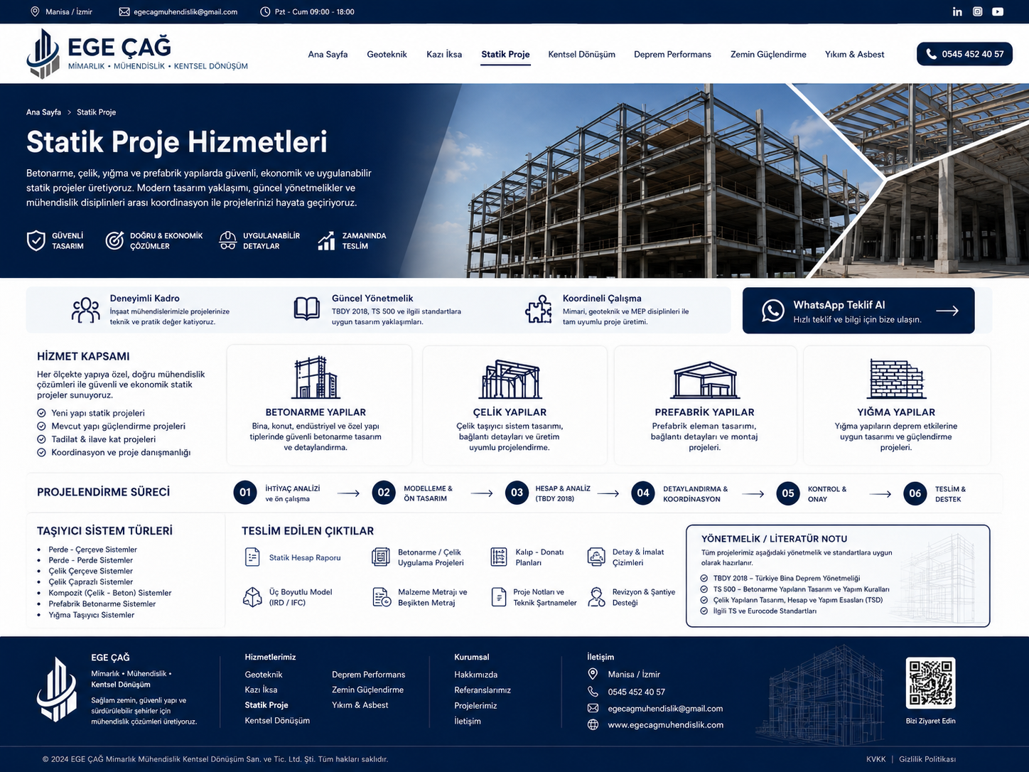 Statik Proje Hizmetleri profesyonel web görseli