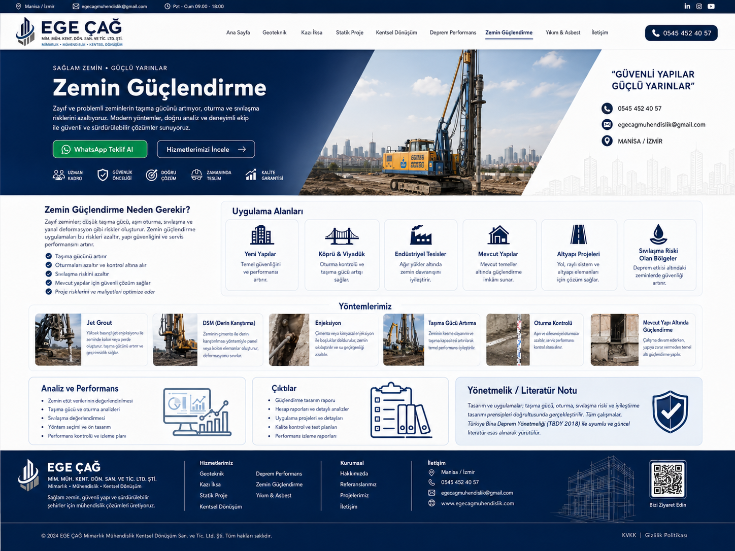 Mevcut Bina Zemin Güçlendirme profesyonel web görseli